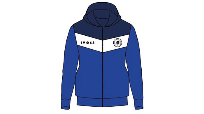 Chaqueta de chándal azul